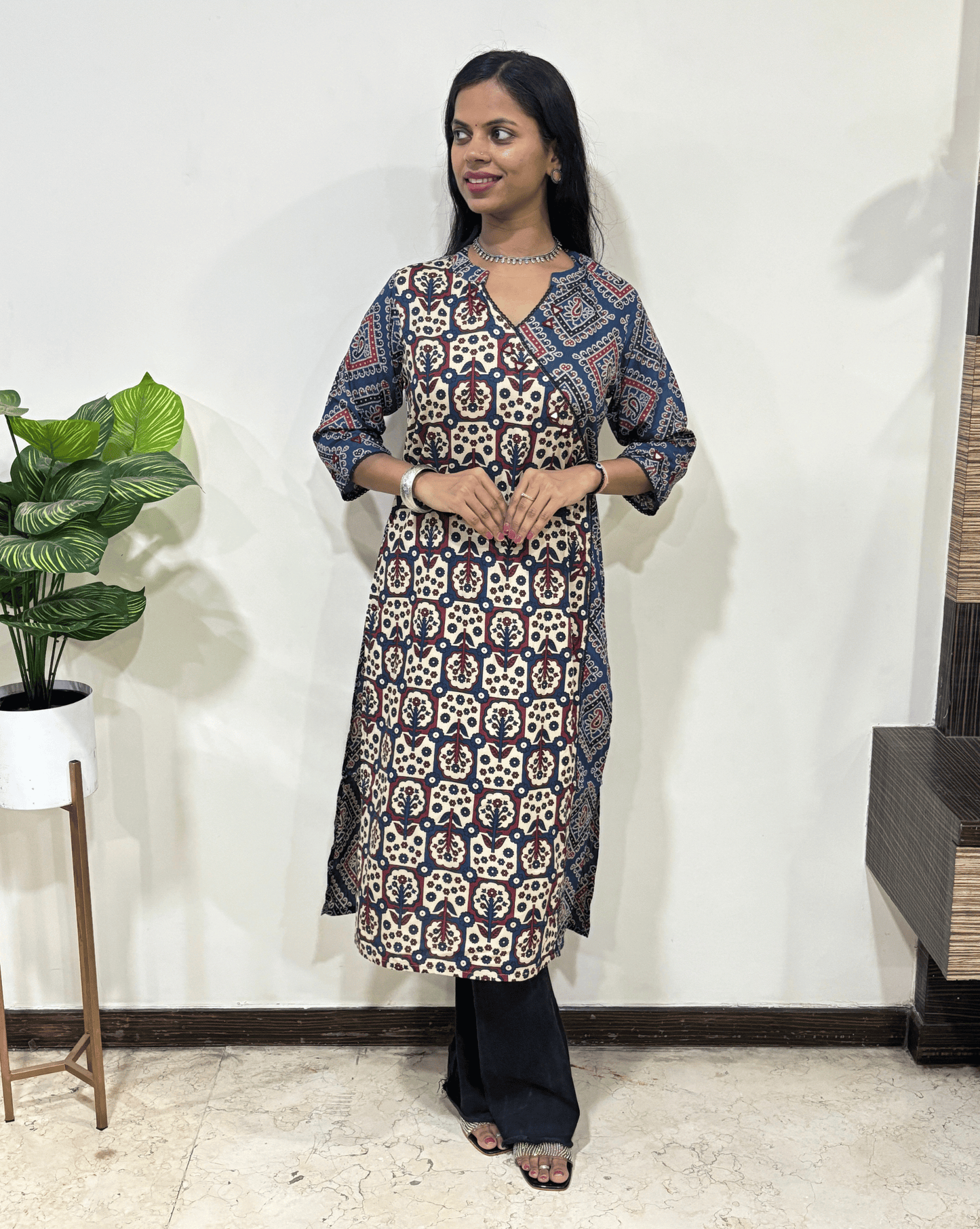 Kaira Angrakha Long Kurti