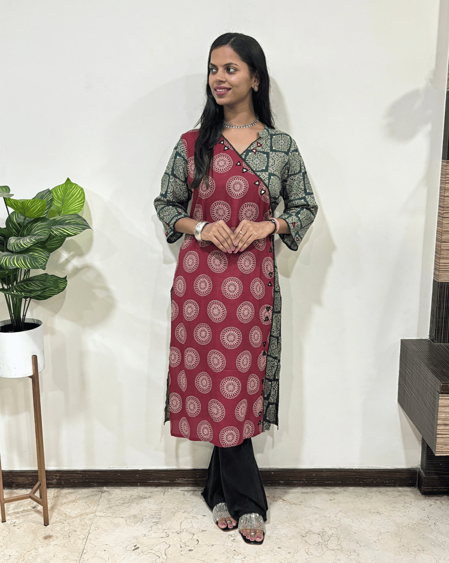 Kaira Angrakha Long Kurti