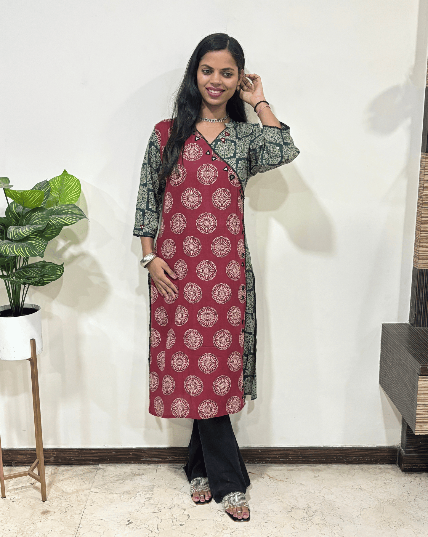 Kaira Angrakha Long Kurti