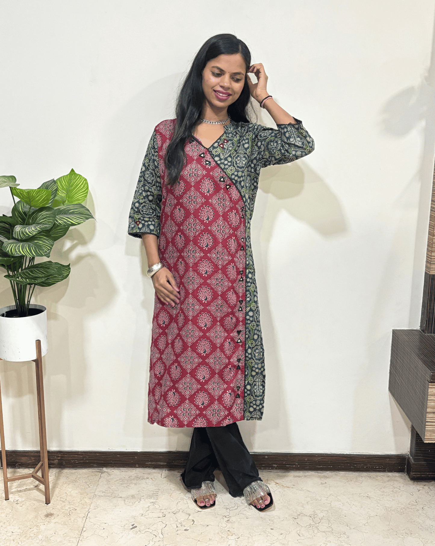 Kaira Angrakha Long Kurti