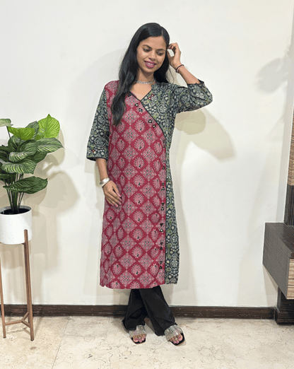 Kaira Angrakha Long Kurti