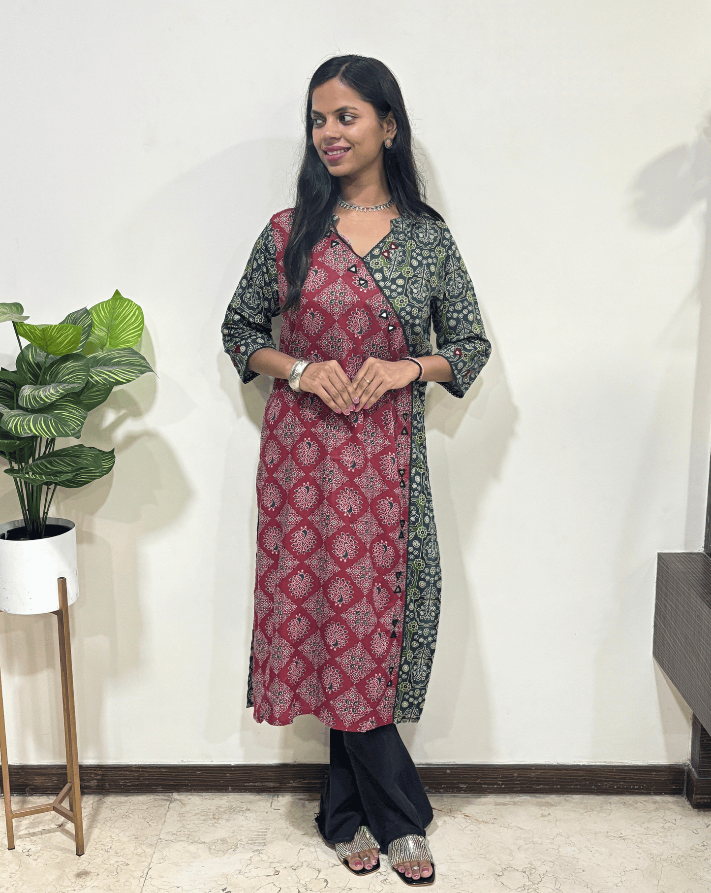 Kaira Angrakha Long Kurti