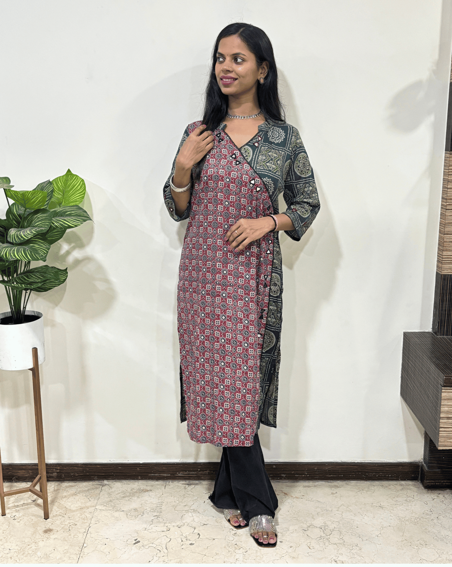 Kaira Angrakha Long Kurti