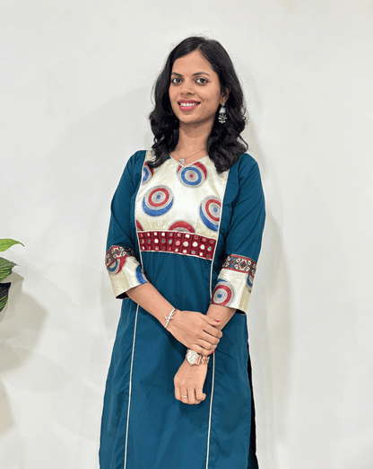 Amayra Ajrakh Cotton Long Kurti