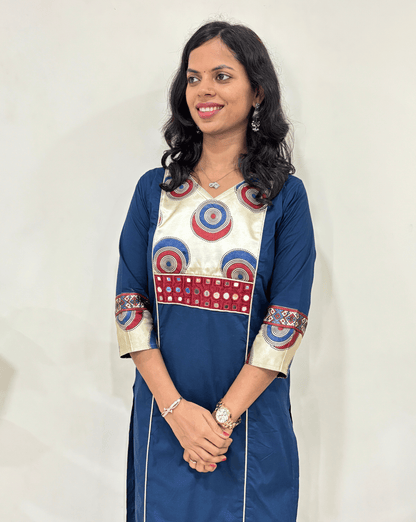 Amayra Ajrakh Cotton Long Kurti