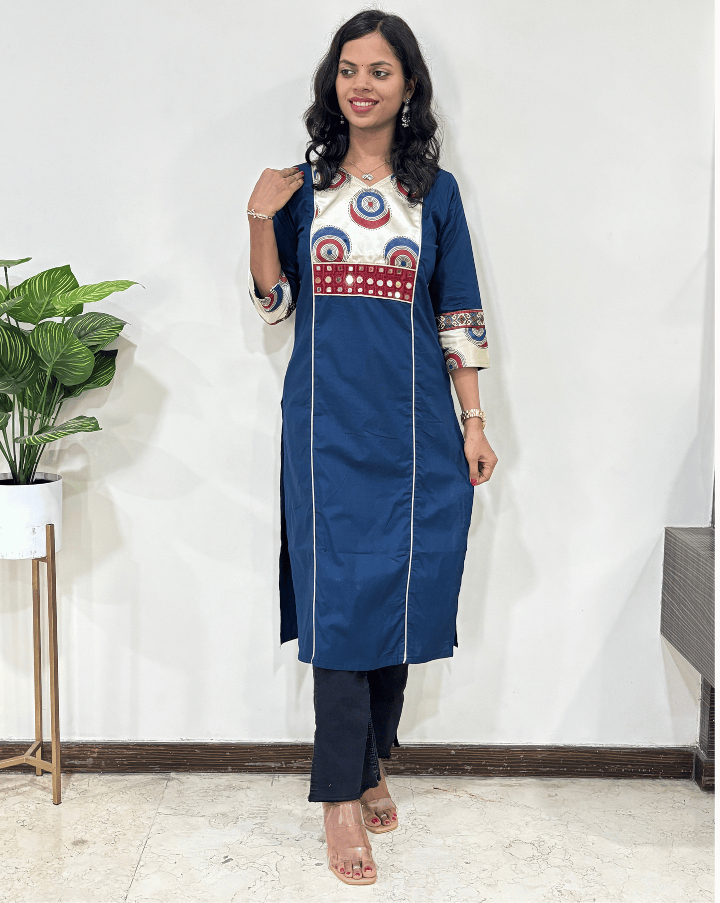 Amayra Ajrakh Cotton Long Kurti