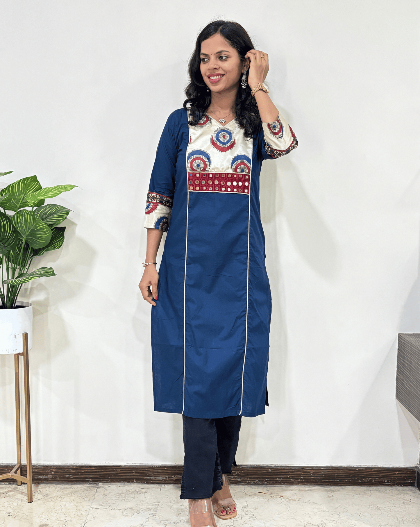 Amayra Ajrakh Cotton Long Kurti