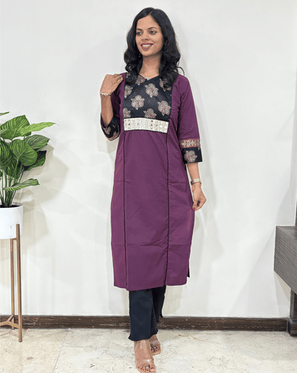 Amayra Ajrakh Cotton Long Kurti