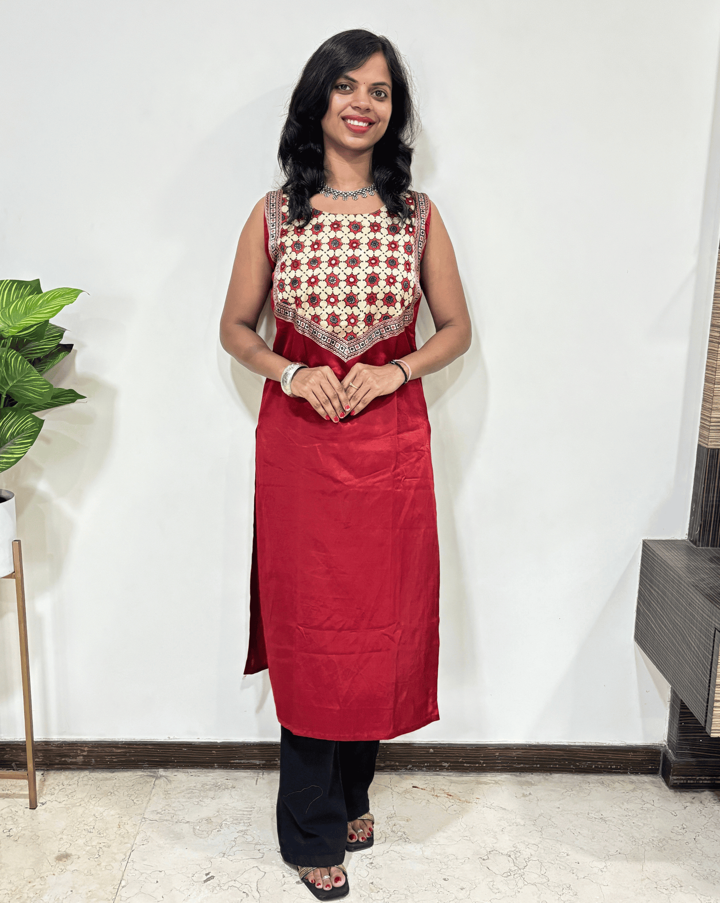 Simran Mashru Silk Long Kurti