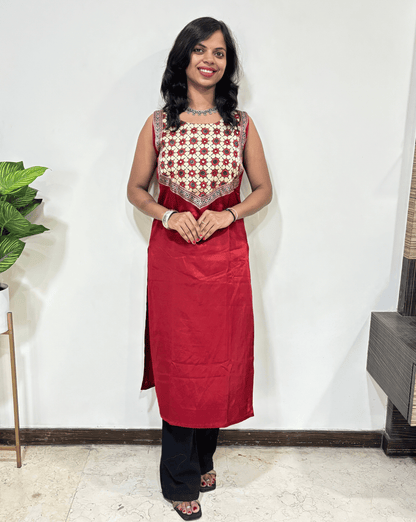 Simran Mashru Silk Long Kurti