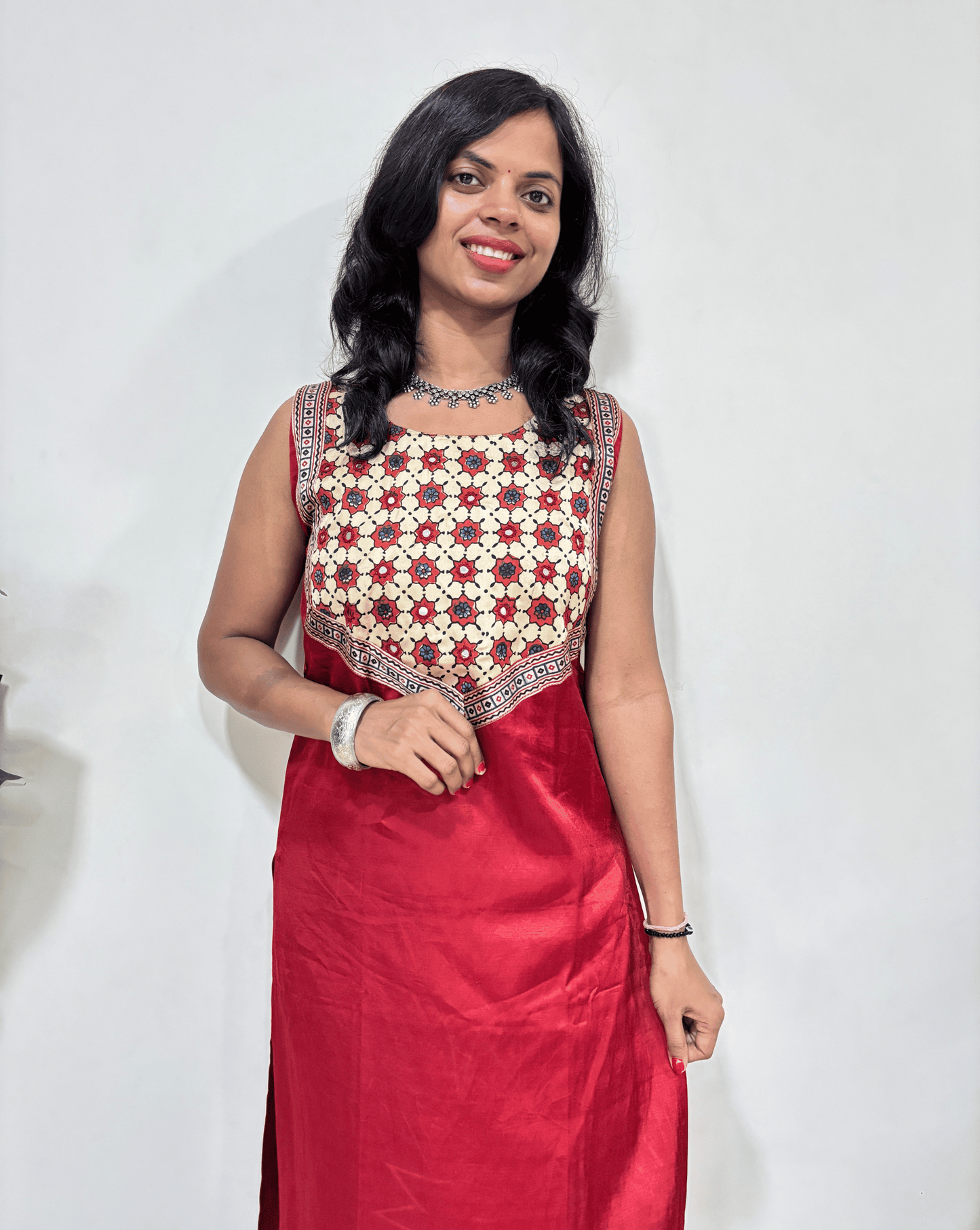 Simran Mashru Silk Long Kurti