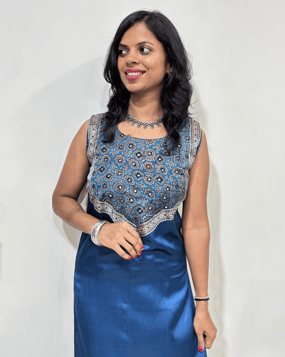 Simran Mashru Silk Long Kurti
