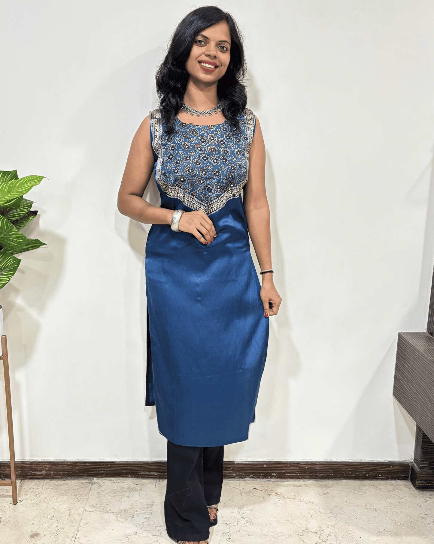 Simran Mashru Silk Long Kurti