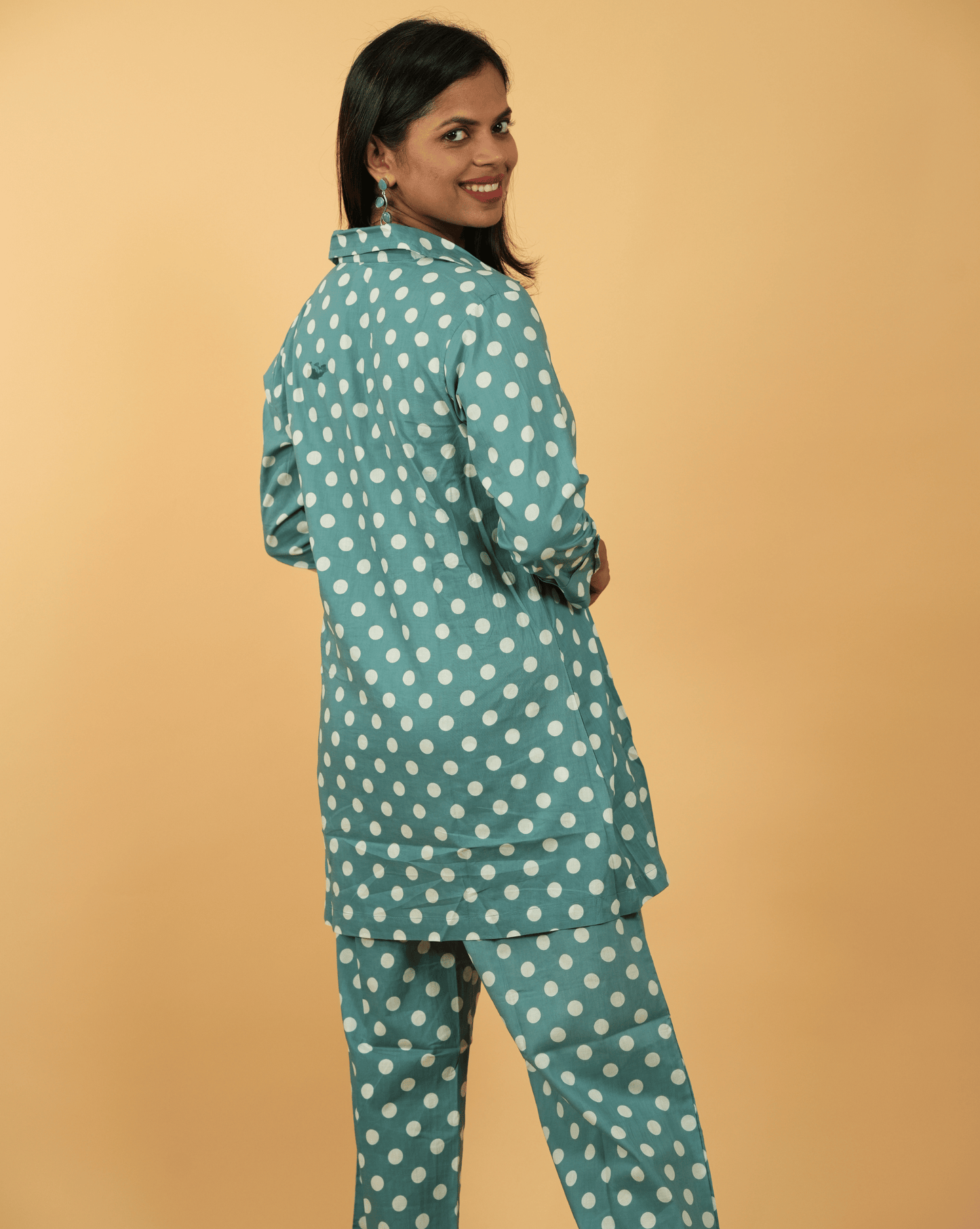 Polka Dots Jaipuri Co-ord set