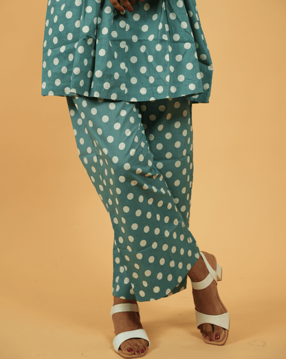 Polka Dots Jaipuri Co-ord set