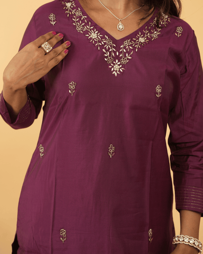 Jaipuri Russian Silk Co-ord Set