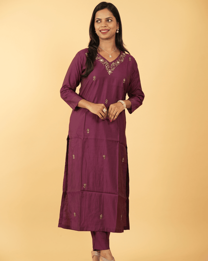 Jaipuri Russian Silk Co-ord Set