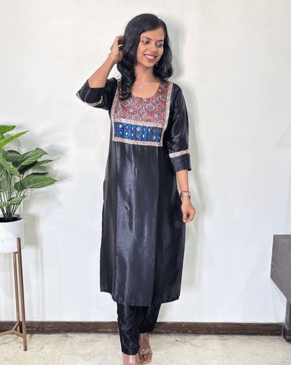 Chandni Mashru Silk Long Kurti