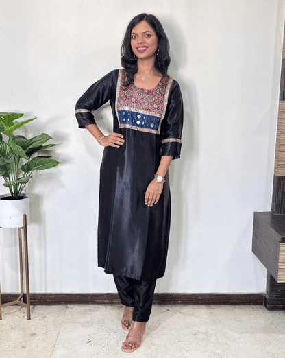 Chandni Mashru Silk Long Kurti