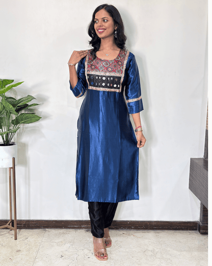 Chandni Mashru Silk Long Kurti