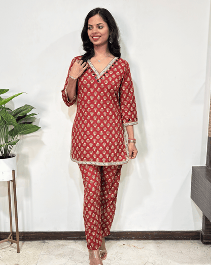 Druti Ajrakh Co-ord set