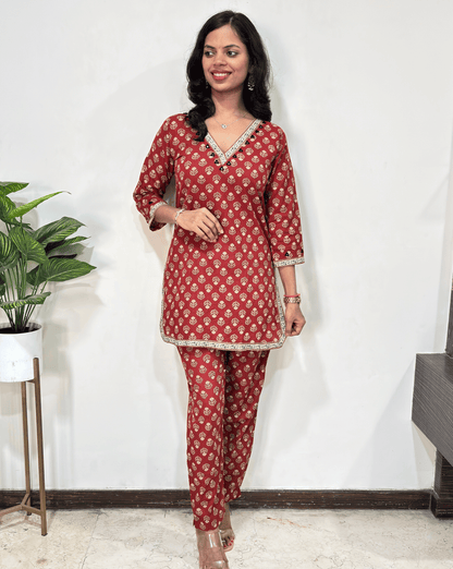 Druti Ajrakh Co-ord set