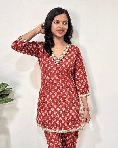 Druti Ajrakh Co-ord set