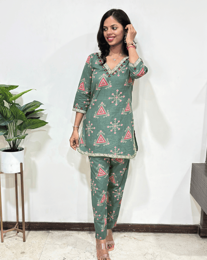 Druti Ajrakh Co-ord set
