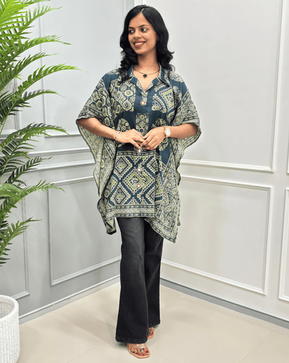 Fida Ajrakh Short Kaftan