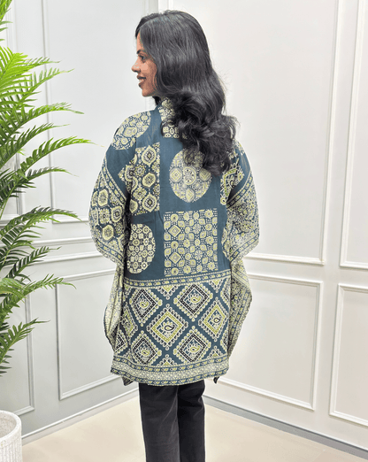 Fida Ajrakh Short Kaftan