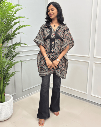 Fida Ajrakh Short Kaftan