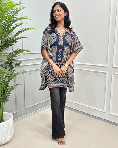 Fida Ajrakh Short Kaftan