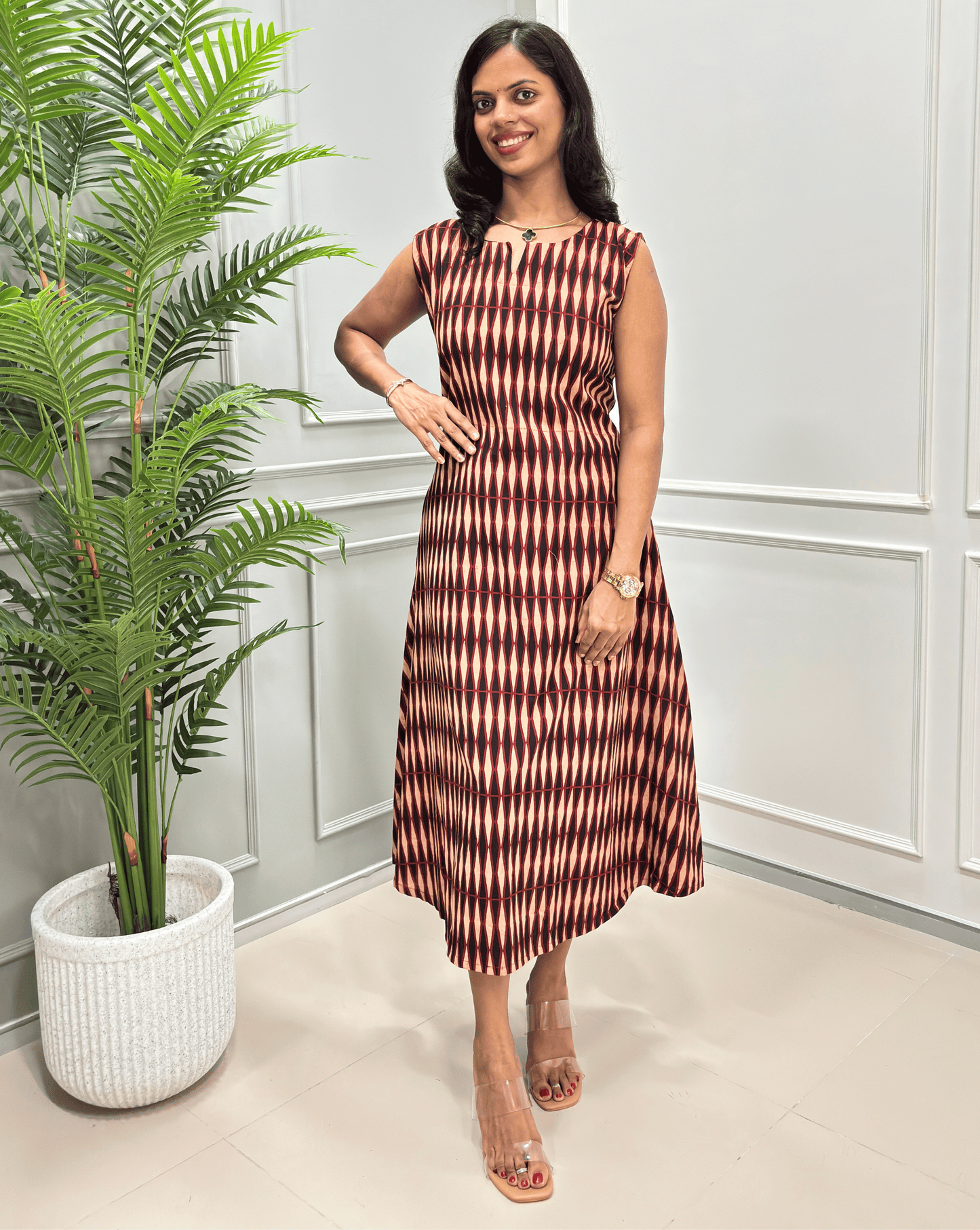 Isha Handblock Ajrakh One-piece