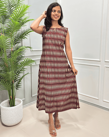 Isha Handblock Ajrakh One-piece