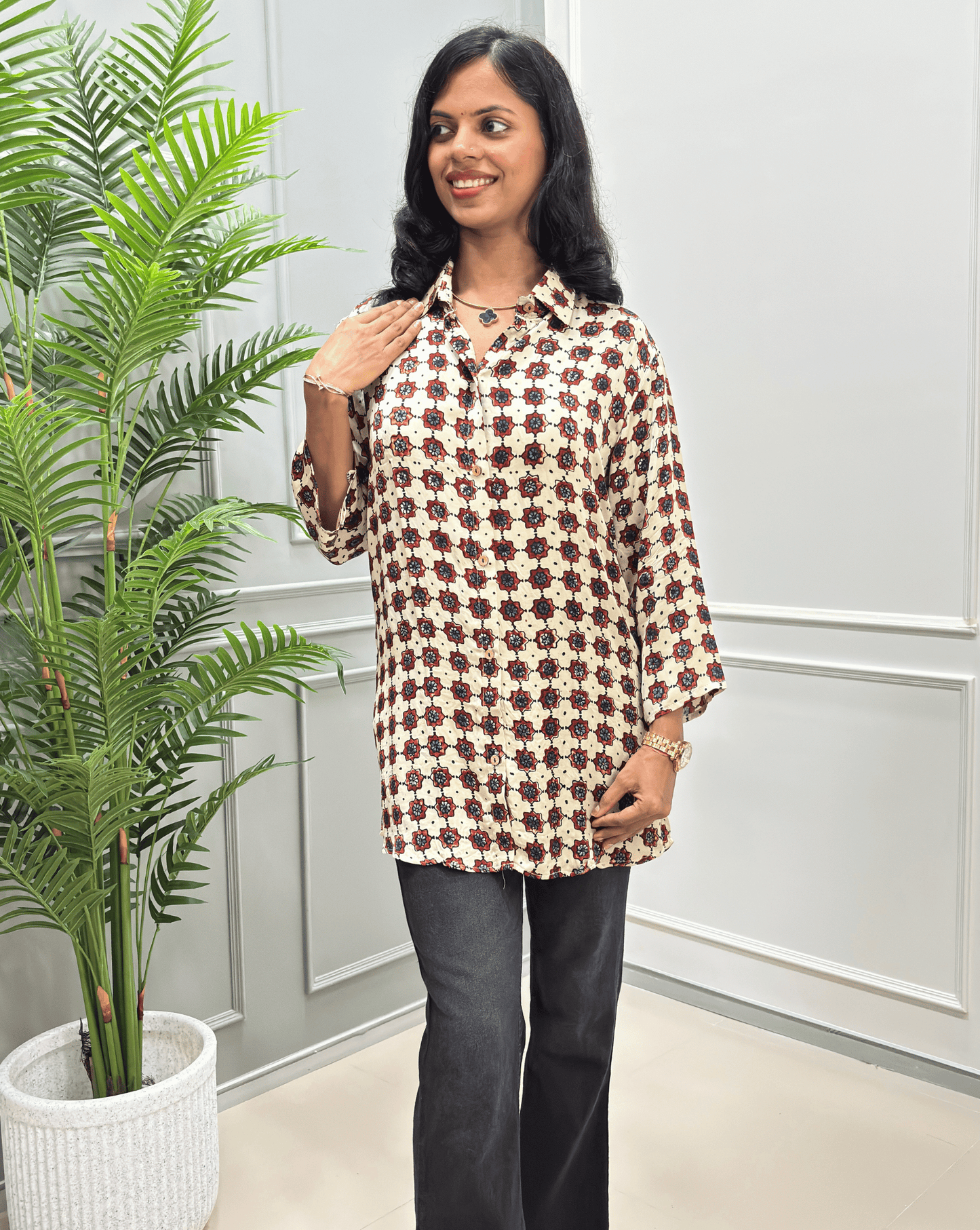Adhira Modal Silk Shirt