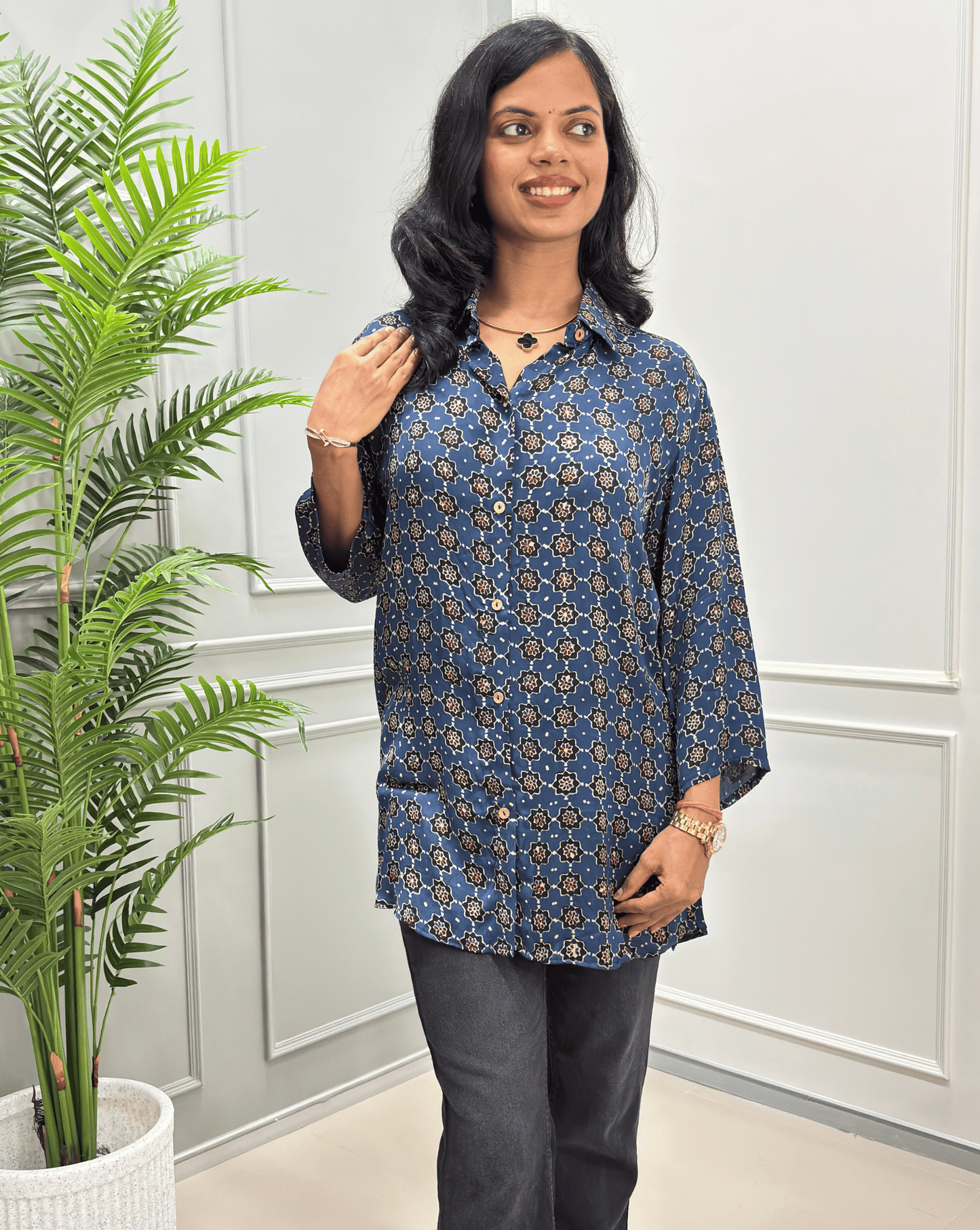 Adhira Modal Silk Shirt