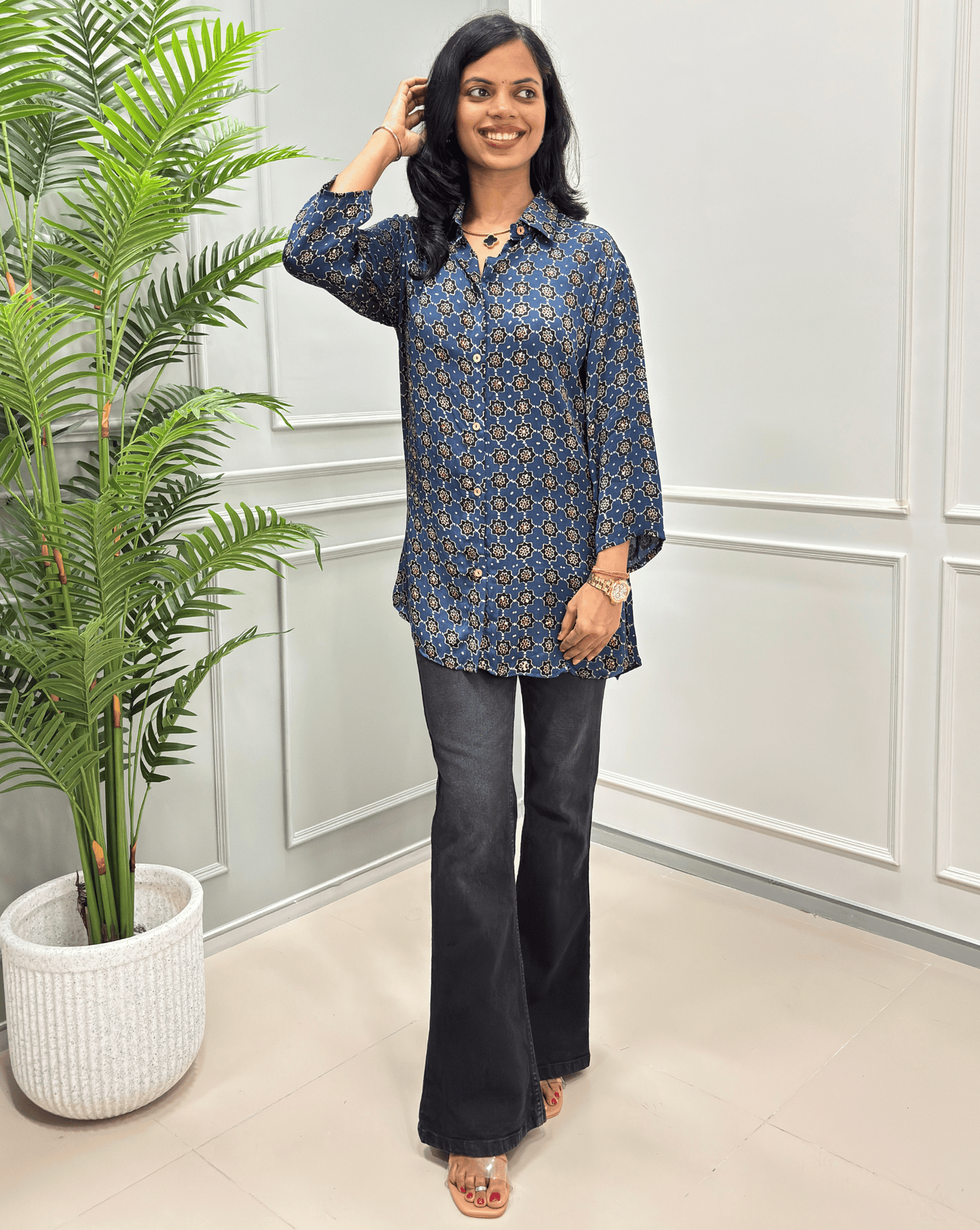 Adhira Modal Silk Shirt