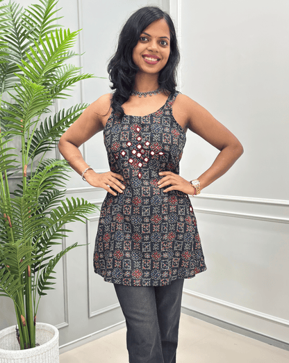 Heer Strip Short Kurti