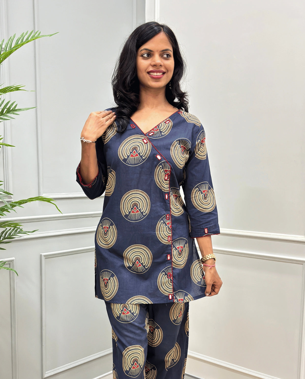Geet Ajrakh Cotton Co-ord Set