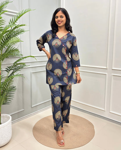 Geet Ajrakh Cotton Co-ord Set
