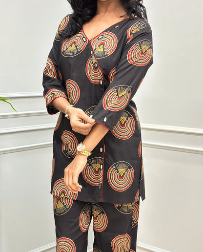 Geet Ajrakh Cotton Co-ord Set