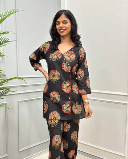 Geet Ajrakh Cotton Co-ord Set