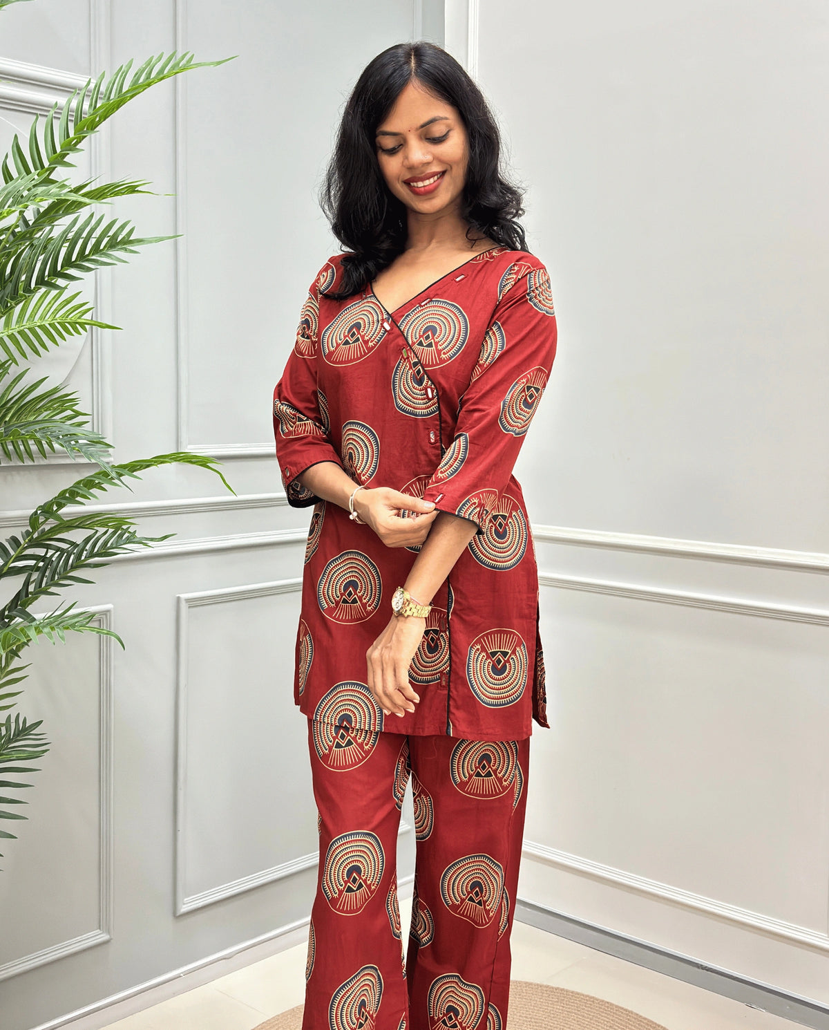 Geet Ajrakh Cotton Co-ord Set