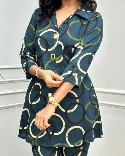 Shreya Ajrakh Co-ord Set