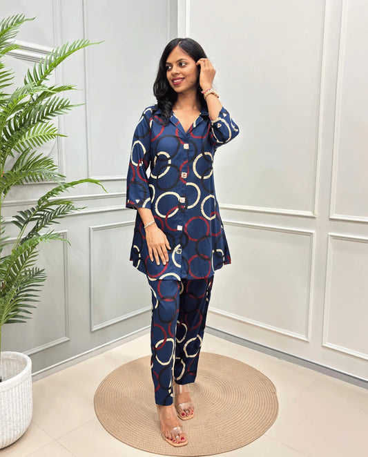 Shreya Ajrakh Co-ord Set