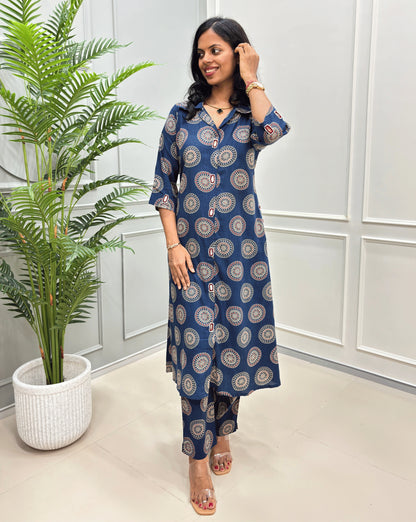 Shraddha Ajrakh Co-ord Set