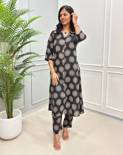 Shraddha Ajrakh Co-ord Set