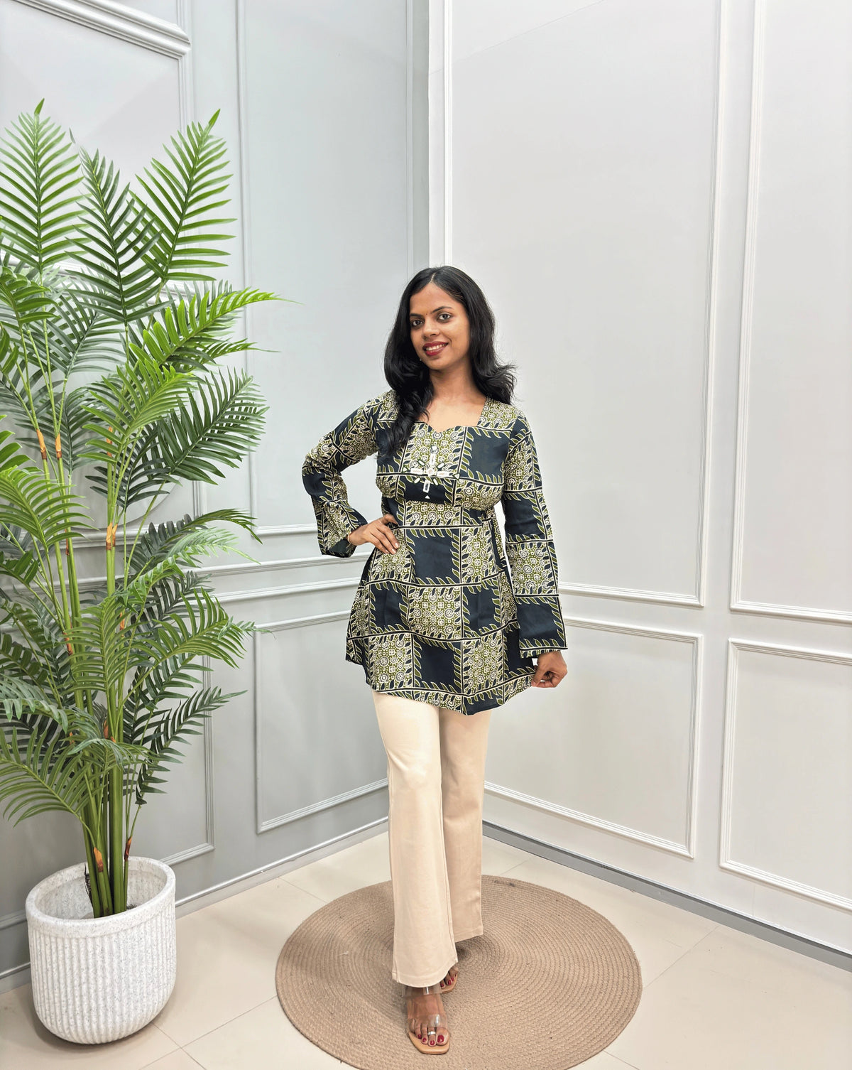 Manu Ajrakh Short Kurti