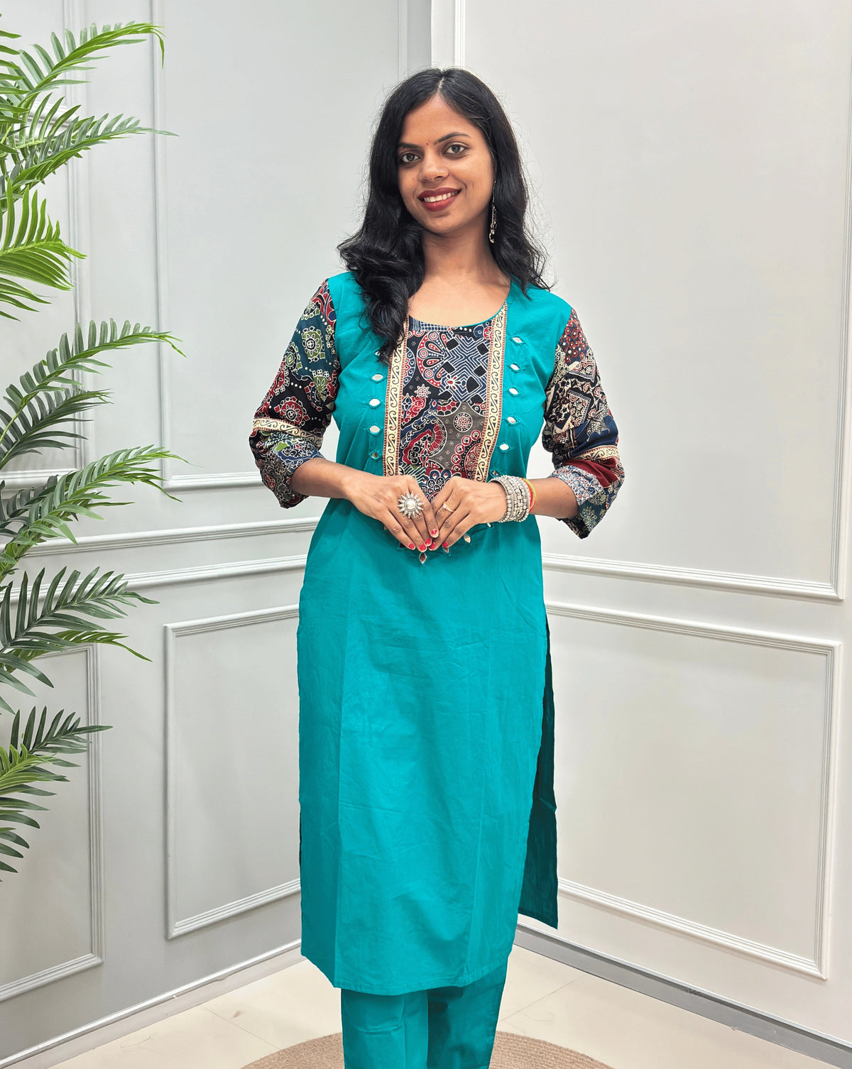Dhvani Ajrakh Cotton Co-Ord Set