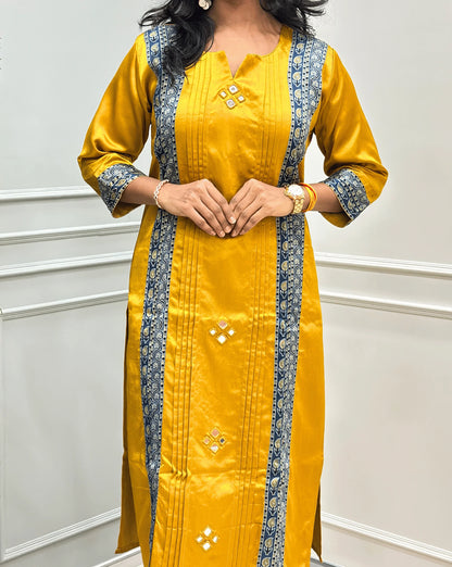 Mishti Mashru Silk Kurti Set
